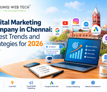igital marketing company in Chennai showcasing the latest digital marketing trends and strategies for 2026, including SEO, AI search, AEO, GEO, social media marketing, Google Ads, Meta Ads, local SEO and content marketing.
